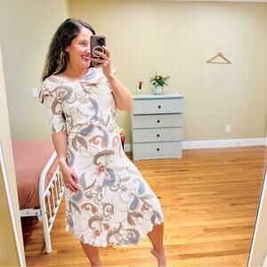 See by Chloe White Printed Maxi Dress XS